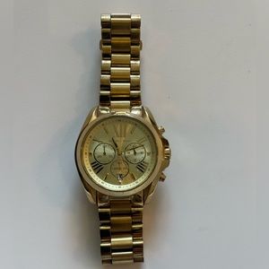 Michael kors large faced gold watch